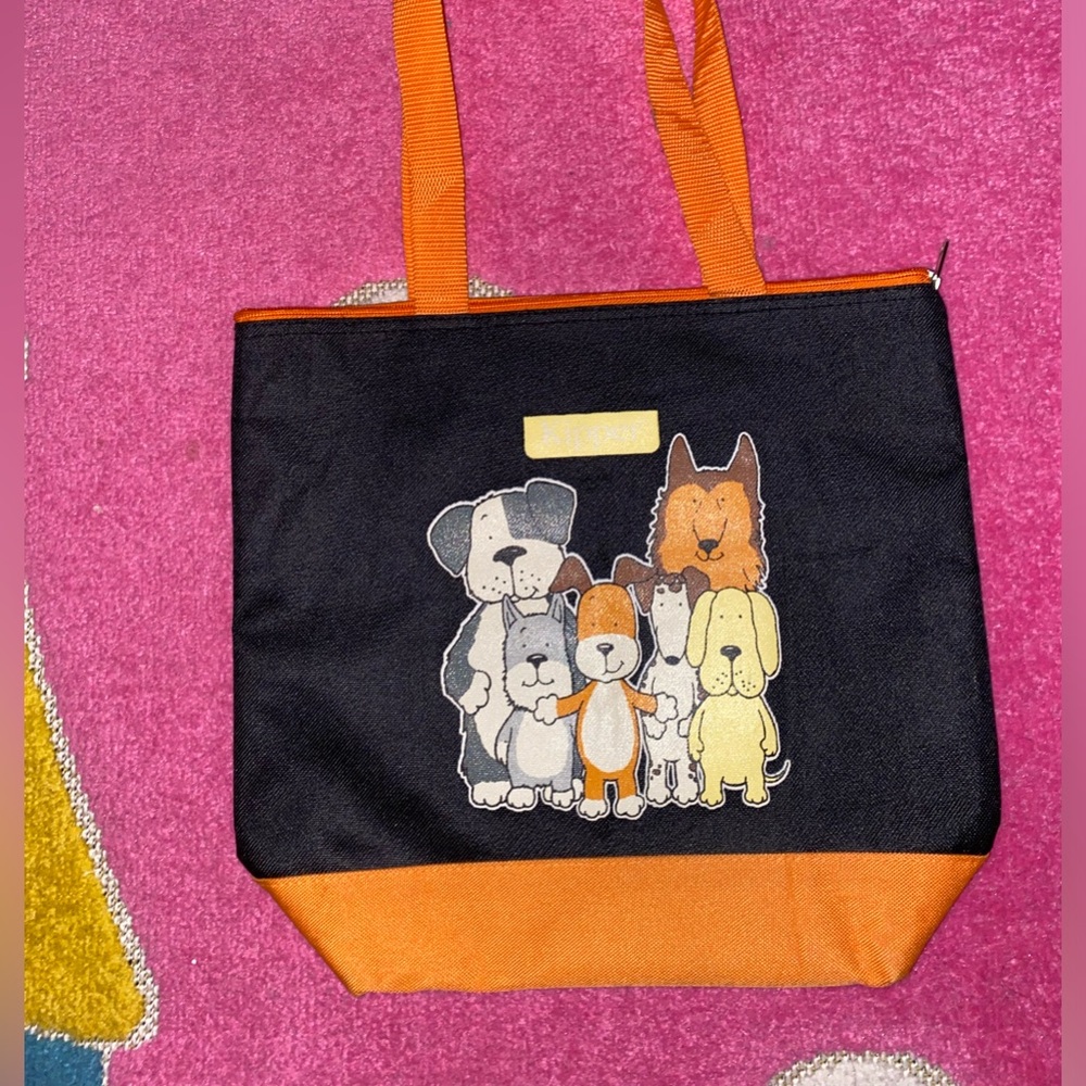 Kipper Tote Bag with Dog Print